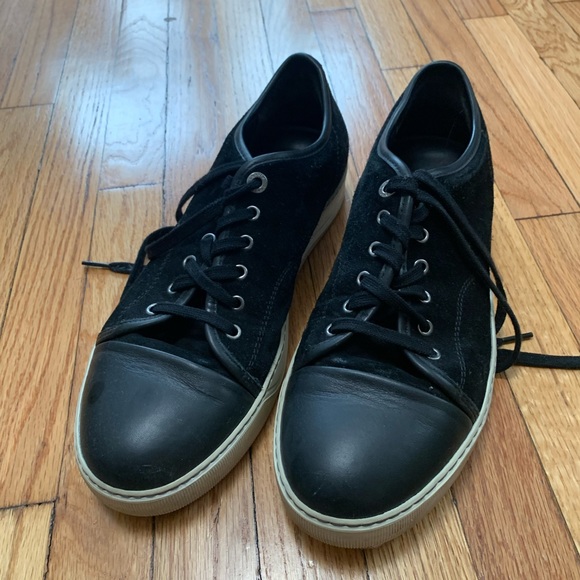 Lanvin Sneakers size Black with leather front